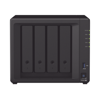 Servidor NAS de escritorio con 4 bahías / Expandible a 9 bahías / Hasta 144 TB