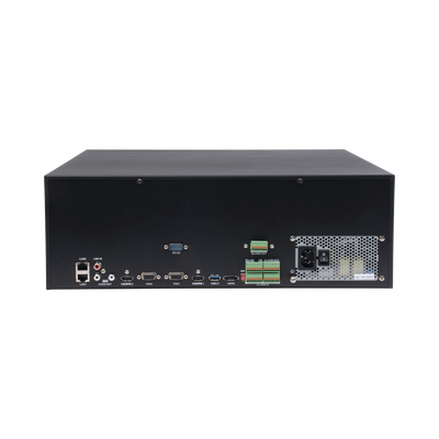 NVR 12 megapixel (4K) / 64 canales IP / Soporta Cámaras con AcuSense  / 16 Bahías de Disco Duro / 2 Tarjetas de Red / Soporta RAID con Hot Swap / HDMI en 4K / Soporta POS