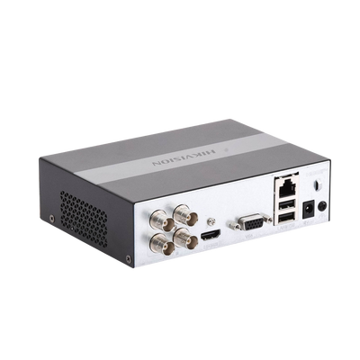 (SSD) DVR 2 Megapíxel (1080p) Lite / 4 Canales TurboHD + 1 Canal IP / 15 Días de Grabación / Unidad de Estado Solido Incluido / H.265+ / Acusense Lite (Evita Falsas Alarmas) / Diseño Ultra Compacto / Extra Silencioso  / eSSD de