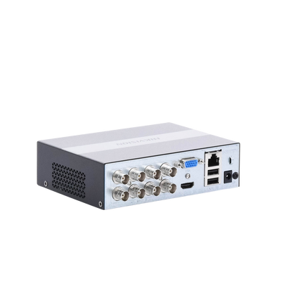 (eDVR) DVR 2 Megapíxel (1080P) Lite / 8 Canales TURBOHD + 2 Canal IP /  Hasta 1 Mes de Grabación / Unidad de Estado Solido Incluido / H.265+ / ACUSENSE Lite (Evita Falsas Alarmas) / Diseño Ultra Compacto / Extra Silencioso /  eSSD de