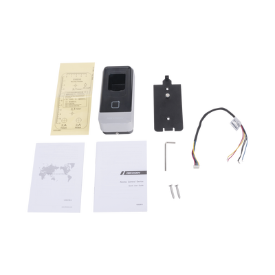 Lector esclavo MIFARE IP65 / Huella Digital / Lector de Tarjetas de Proximidad MiFare / RS-485 / Interior y Exterior / Requiere Panel de Control de Acceso Serie DS-K26 y DS-K27