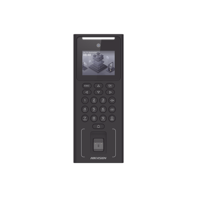 Terminal Facial Min Moe WIFI con Batería de Respaldo / Administrable por Smartphone o Nube /  Acceso y Asistencia /500 Rostros y Lector de Tarjetas MIFARE / 3,000 Huellas / 3,000 Tarjetas / HIK-IA