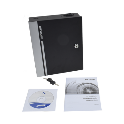Controlador de Acceso para 1 Puerta y  2 Lectores  / Fácil Administración con Software Gratuito / Incluye Gabinete y Fuente de Alimentación 12Vcc/8A / 10,000 Tarjetas / 50,000 Eventos
