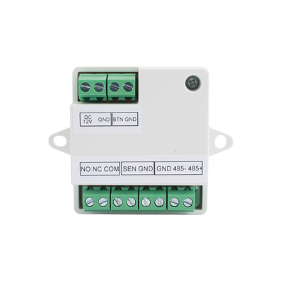 Módulo Seguro para Instalaciones SEGURAS en Controles de Acceso HIKVISION / Compatible con Biometricos Faciales Min Moe / Conexión RS-485  /  Soporta Botón de Salida y Chapa