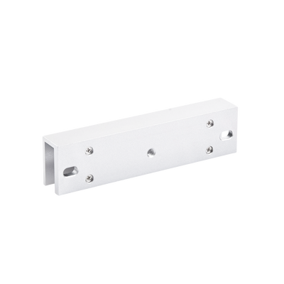 Montaje en "U" para Instalación de Chapa Magnética DS-K4H258S en Puerta de Cristal (Vidrio)
