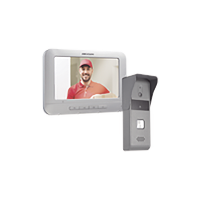 Kit de Videoportero Analógico con Pantalla LCD a Color de 7" / Frente de Calle para Exterior IP65 / Salida de Relevador