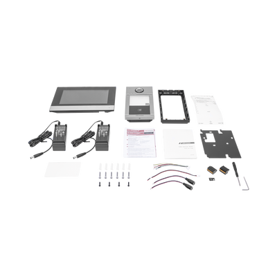 Kit de Videoportero IP (Frente de Calle + Monitor + Memoria MicroSD) / Llamada y Apertura Remota desde App Hik-Connect / Soporta 2 Puertas / Apertura con Tarjeta MIFARE