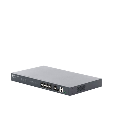 Deltra Stream - OLT de 8 Puertos GPON  / Conexión Hasta 1,024 ONUs / 1 Puerto Gigabit RJ45 Uplink / 2 Puertos SFP+ 10GbE Uplink / Fuentes Redundantes AC-AC (incluidas) /  Administración desde la Nube Sin Costo (DPMS)