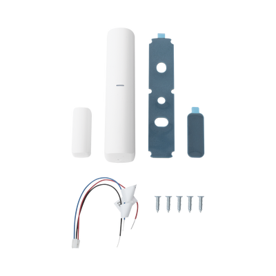 (AX PRO) Contacto Magnético Inalámbrico + 2 ZONAS PARA AGREGAR SENSORES CABLEADOS / 3 en 1 / Soporta 2 Zonas Cableadas