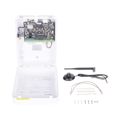 Panel de Alarma Híbrido IP (Versión 2.0) / Wi-Fi / (8 Zonas Cableadas Directas al Panel / 56 Zonas Expandibles: Inalámbricas o Cableadas por Medio de Módulos) / Soporta Integración de Batería de Respaldo