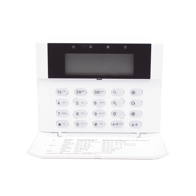 (AX HYBRID PRO) Teclado Compatible con el Panel Hybrid Pro Hikvision DS-PHA64-LP y DS-PHA64-LP(B) / Pantalla LCD / 2 zonas cableadas / 1 salida de alarma / 64 Llaveros