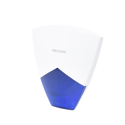 (AX HUB) Sirena Inalámbrica con Estrobo Azul para Exterior / 110 dB