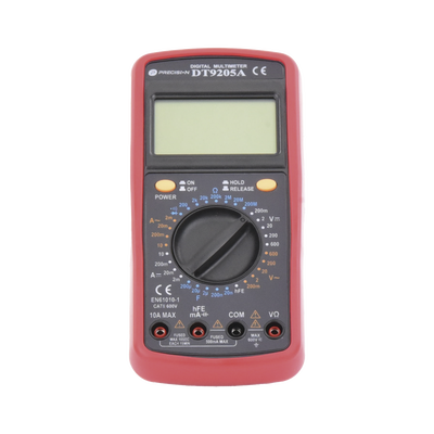 Multímetro Digital Compacto 600 Vcc /  Vca  CATII,  con Pantalla LCD (No incluye Batería)