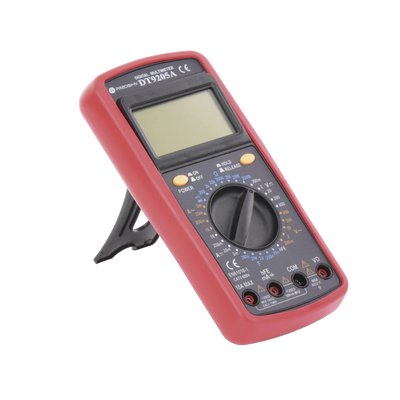 Multímetro Digital Compacto 600 Vcc /  Vca  CATII,  con Pantalla LCD (No incluye Batería)