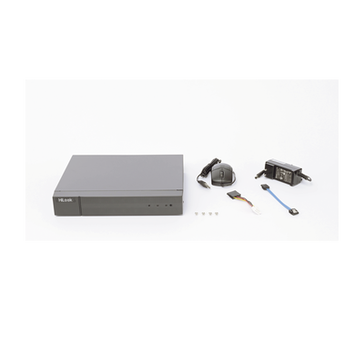 DVR 4 Canales TurboHD + 2 Canales IP / 4 Megapíxel Lite / Audio por Coaxitron / 1 Bahía de Disco Duro / H.265+ / Salida de Video en Full HD