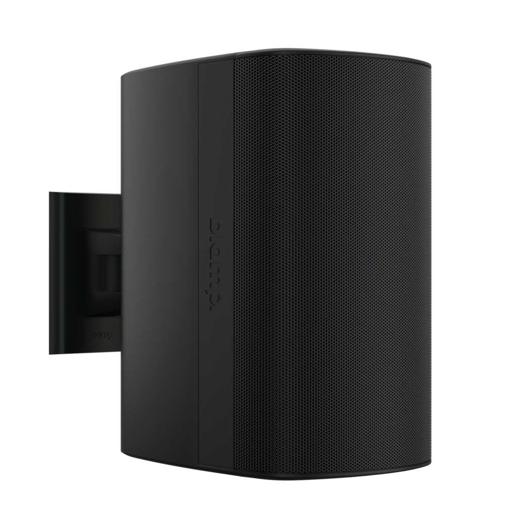 BIAMP DX-S8-B Altavoz para interior/exterior, coaxial, de 8 pulgadas, bidireccional y alto rendimiento, con montaje en superficie y controlador de compresión de alta frecuencia. Color Negro PAR
