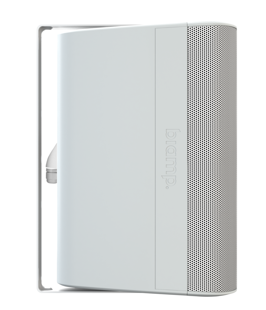 BIAMP DX-S8-W Altavoz para interior/exterior, coaxial, de 8 pulgadas, bidireccional y alto rendimiento, con montaje en superficie y controlador de compresión de alta frecuencia. Color BlancoPAR