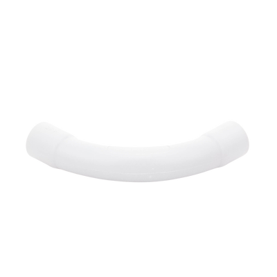 Curva de radio estrecho para tubería rígida, recomendado para cables de datos, PVC Auto-extinguible, de 25 mm