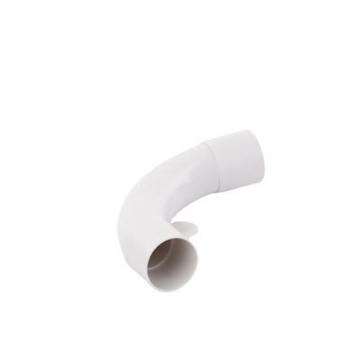 Curva de radio estrecho para tubería rígida, recomendado para cables de datos, PVC Auto-extinguible, de 32 mm