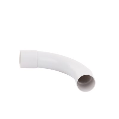 Curva de radio estrecho para tubería rígida, recomendado para cables de datos, PVC Auto-extinguible, de 32 mm