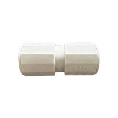 Manguito / Cople Morbidx IP67 libre de halógenos para unir tubería rígida de 16 mm (5/8") permite una instalación hermética no necesita pegamento