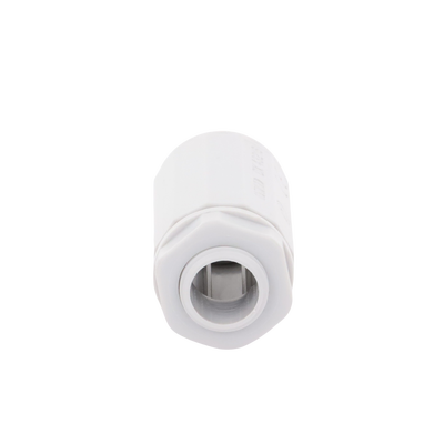 Conector de tubería rígida a caja (Racor), PVC Auto-extinguible, de 16 mm