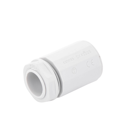 Conector de tubería rígida a caja (Racor), PVC Auto-extinguible, de 25 mm