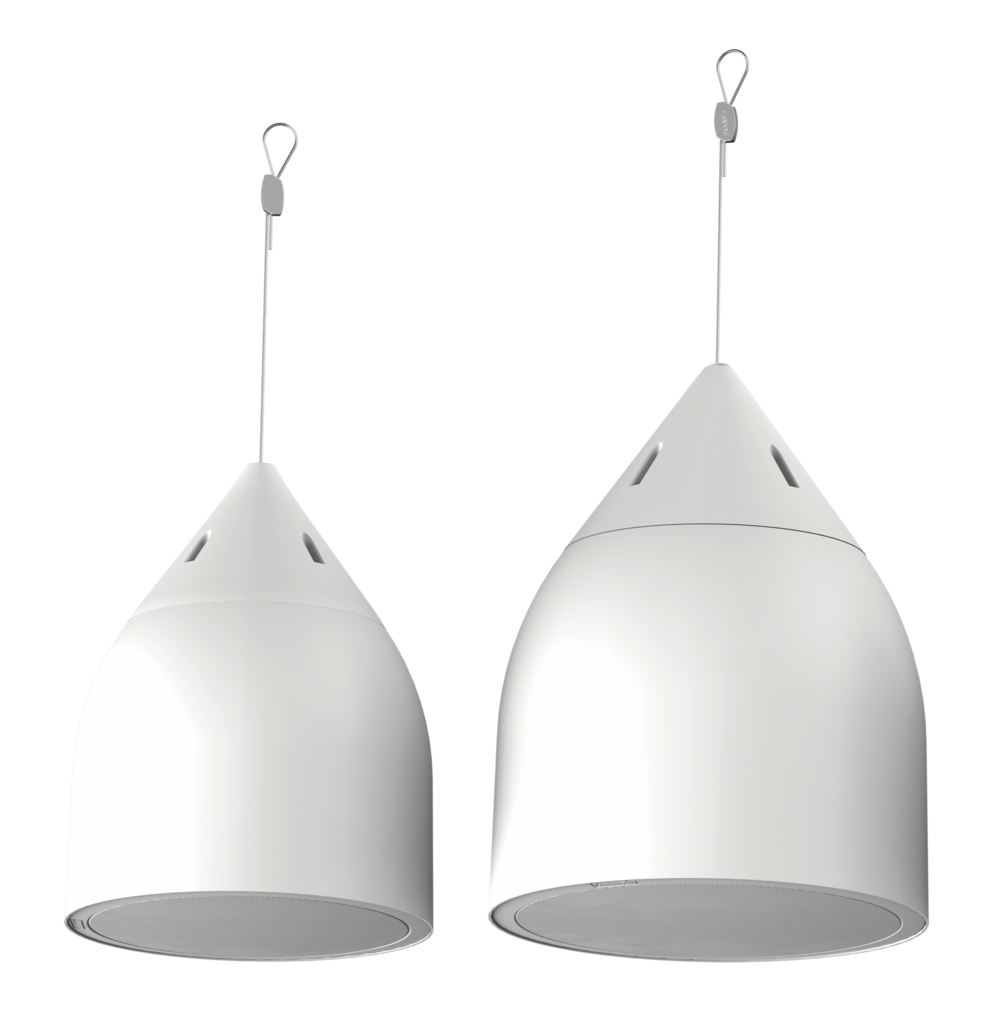 BIAMP Desono DP6-W Altavoz colgante blanco de 6.5 pulgadas, de 2 vías, de 70 V/100 V o 16 ohmios de baja impedancia. 100W continuos, 250W pico 1 PIEZA