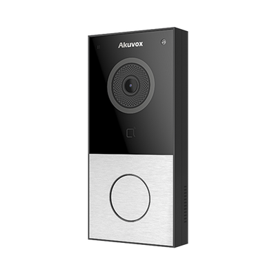 DOORBELL / WIFI / 100% en la Nube / POE / Bluetooth / NFC / Lector de Tarjetas MIFARE / Notificación en APP /  Llamada Telefónica / SIP / ONVIF / IP65 / Cámara 2 MP / Botón con Iluminación / Control de 1 Puerta