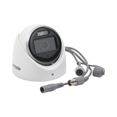 [ColorVu] Turret TURBOHD 3K (5 Megapixel) / Lente 2.8 mm / Micrófono Integrado / Imagen a Color 24/7 / 20 mts Luz Blanca / Exterior IP67 / dWDR / 4 Tecnologías