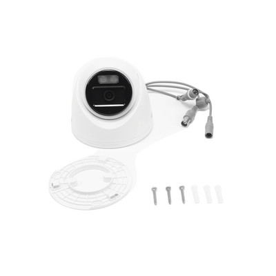 Turret TURBOHD 3K (5 Megapixel) / Lente 3.6 mm / Micrófono Integrado / Imagen a Color 24/7 (ColorVu) / 40 mts Luz Blanca / Exterior IP67 / dWDR / 4 Tecnologías