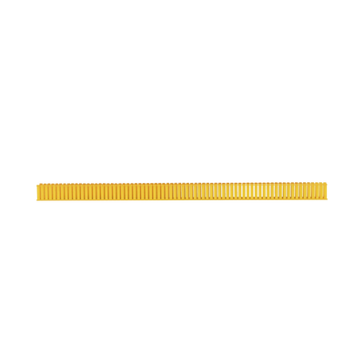 Canaleta Ranurada de PVC sin Tapa, Fiber-Duct™, 4 in de Ancho, 4 in de Alto y 1828.8 mm de Largo, Color Amarillo