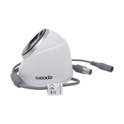 Turret TURBOHD 2 Megapixeles (1080p) / Imagen a color 24/7 / Lente 2.8 mm / METAL / Luz Blanca 20 mts / Exterior IP67 / TVI-AHD-CVI-CVBS / dWDR