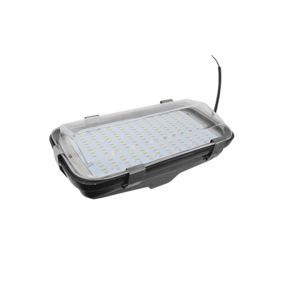 Luminaria LED  para alumbrado publico de 45 watts de 12/24 Vcc incluye tempocontrolador, 5040 Lm