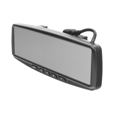 Sistema alámbrico de reversa con cámara y monitor de 4.3 pulgadas, Incluye cámara para placa de  170°