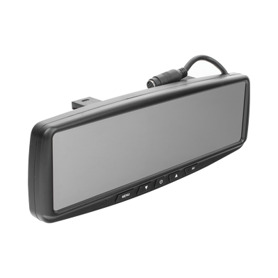 Sistema alámbrico de reversa con cámara y monitor de 4.3 pulgadas, Incluye cámara para placa de  170°