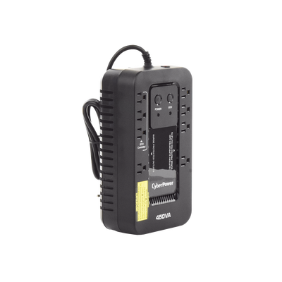 UPS de 450 VA/260 W, Topología Standby con Modo Ahorrador ECO, Entrada 120 Vca NEMA 5-15P, Con 8 Tomas NEMA 5-15R