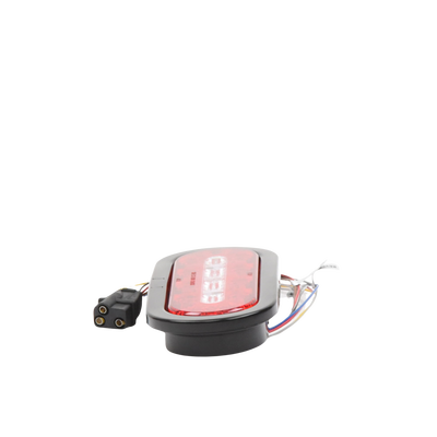 Plafón Ovalado de 7.5" Para Camiones de Transporte, 18 LED Ultra Brillantes, Color Rojo/Claro/Ambar