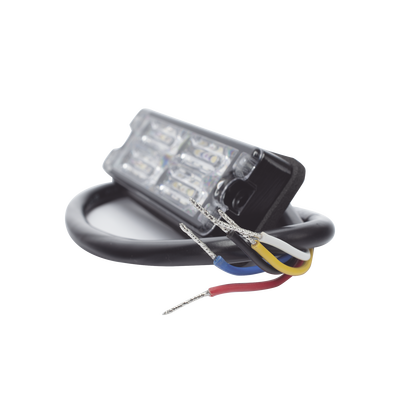 Luz Perimetral, 12 LED Ultra Brillantes, Color Rojo / Claro