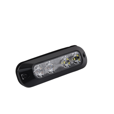 Luz perimetral, 4 LEDs Ultra Brillantes, color Rojo / Claro