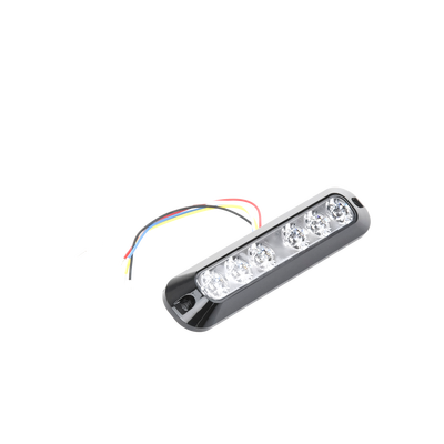 Luz Auxiliar Serie X3705, 6 LEDs Ultra Brillantes, color Rojo / Azul