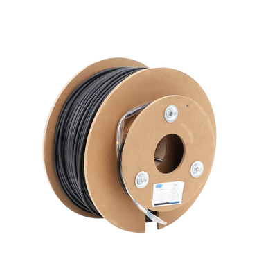 Carrete de Fibra Óptica Monomodo con conectores LC-LC Duplex, Reforzada con Kevlar, de 150 metros, Para instalaciones subterráneas por tubería