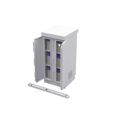 Gabinete de Seguridad de Lámina Galvanizada  para Almacenamiento de Baterías (Hasta 6 baterías PL110D12).