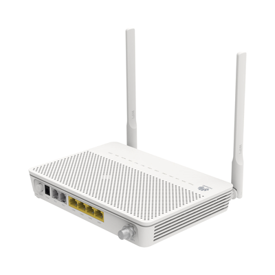 ONT GPON OptiXstar WiFi 2.4GHz 4 puertos GE + 1 puerto CATV + 2 POTS, hasta 300 Mbps