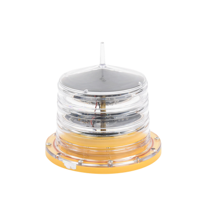 Estrobo led para Obstrucción Autónoma con Led Color Rojo con Panel Solar (Luz Fija o Estroboscópica configurable) / No incluye montaje