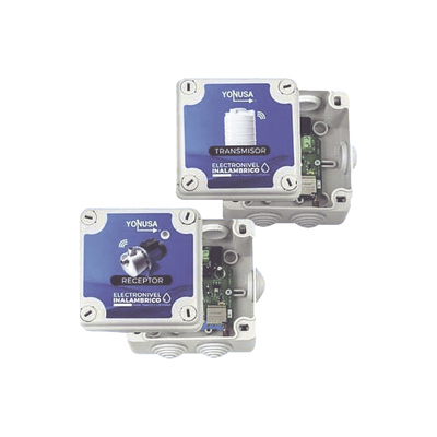 KIT Transmisor / Receptor Electronivel / 1 KM Linea de Vista / Para tinaco y cisterna