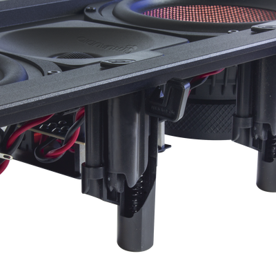 BOCINA DE PARED | 2 WOOFERS DE FIBRA DE CARBONO 6.5'' | TWEETER DE TITANIO 1'' | 200W