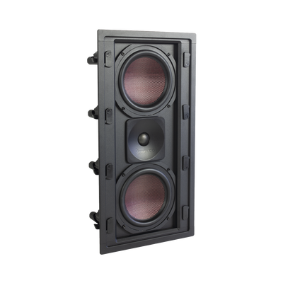 BOCINA DE PARED | 2 WOOFERS DE FIBRA DE CARBONO 6.5'' | TWEETER DE TITANIO 1'' | 200W