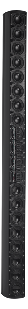 BIAMP ENT220B Altavoz de columna ENTASYS 200, 2 vías, 12 controladores LF. 500 W continuos, 2000 W pico 8 Ω, 70/100 V color negro 1 Pieza