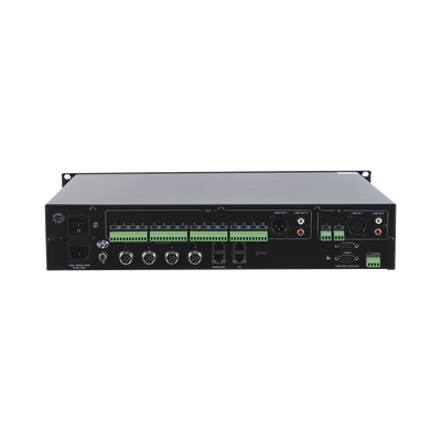Controlador de Conferencias Digital | Audio Streaming | Hasta 4096 Micrófonos Cableados, 300 Inalámbricos | Webserver | 17 Salidas Balanceadas |